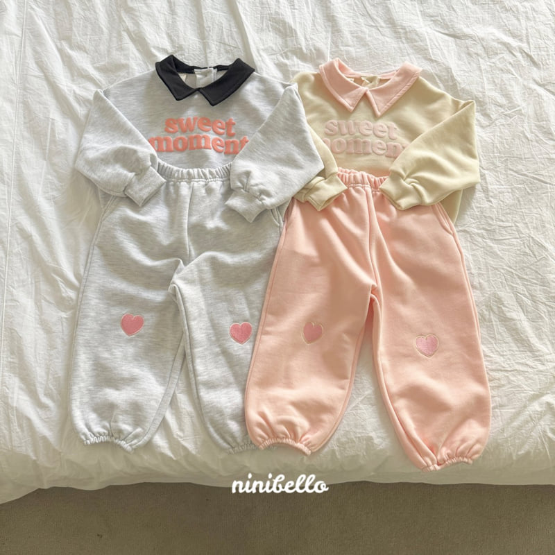 Ninibello - Korean Children Fashion - #kidsstore - Heart Embroidered Jogger Pants - 4