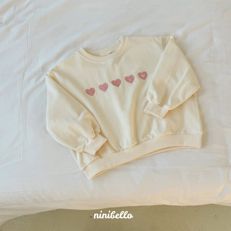 Ninibello - Korean Children Fashion - #kidsstore - Mini Heart Embroidered Sweatshirts - 4
