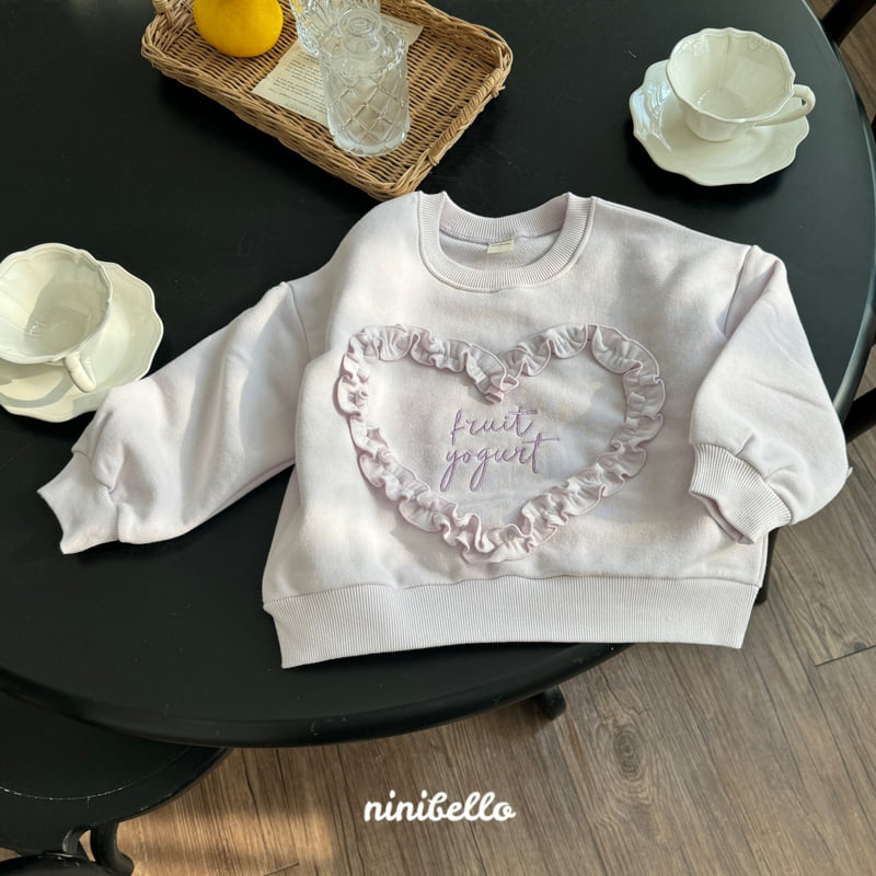 Ninibello - Korean Children Fashion - #littlefashionista - Frill Heart Sweatshirts - 8