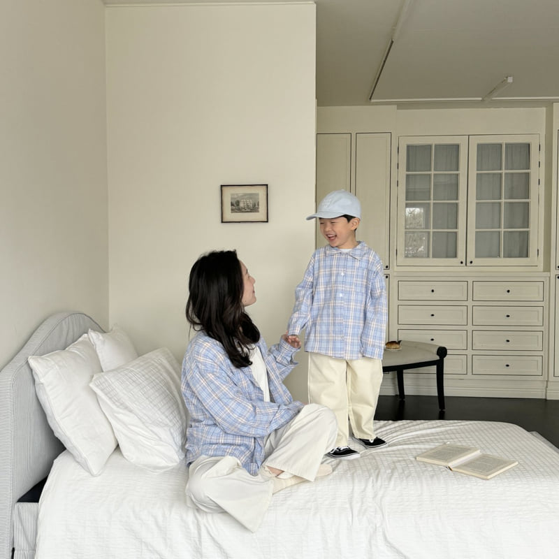 Ninibello - Korean Children Fashion - #littlefashionista - Adult Iyu Check Shirt - 8