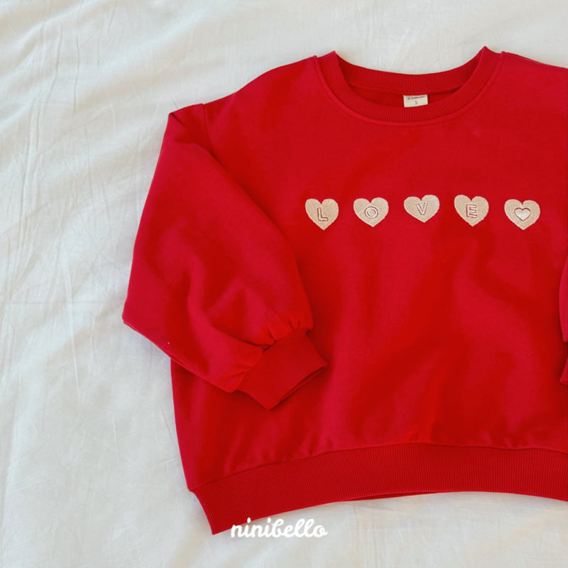 Ninibello - Korean Children Fashion - #littlefashionista - Mini Heart Embroidered Sweatshirts - 6
