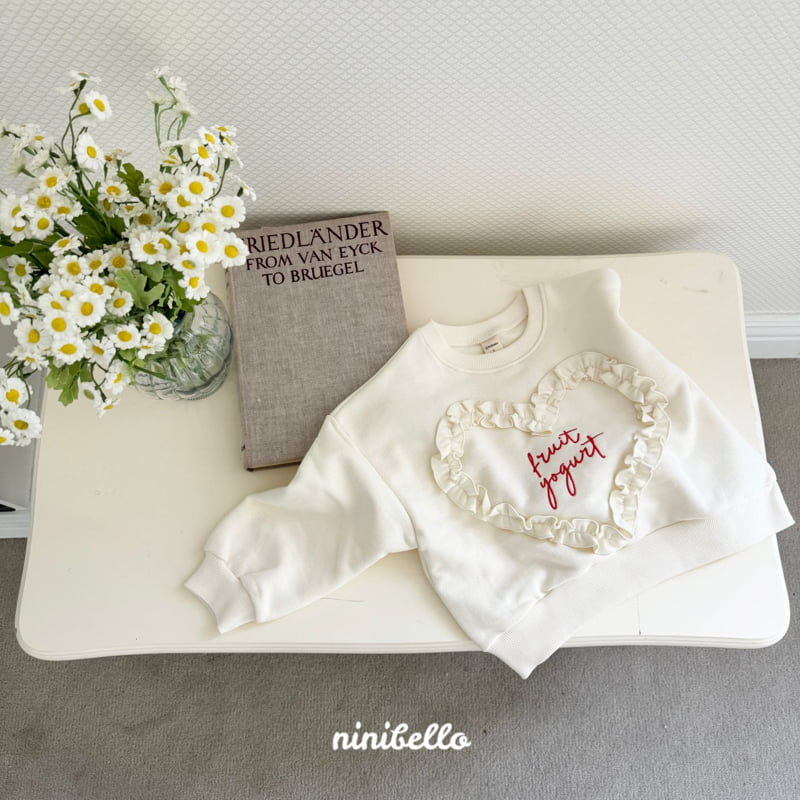 Ninibello - Korean Children Fashion - #magicofchildhood - Frill Heart Sweatshirts - 9
