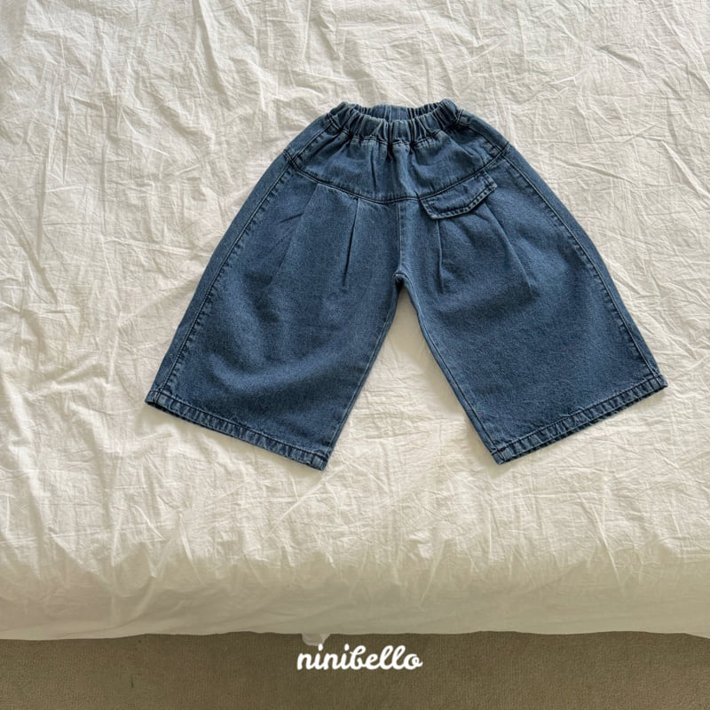 Ninibello - Korean Children Fashion - #magicofchildhood - Eve Wide Denim Pants - 9
