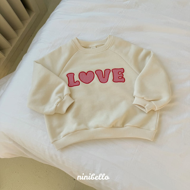 Ninibello - Korean Children Fashion - #magicofchildhood - Love Patch Sweatshirts - 3