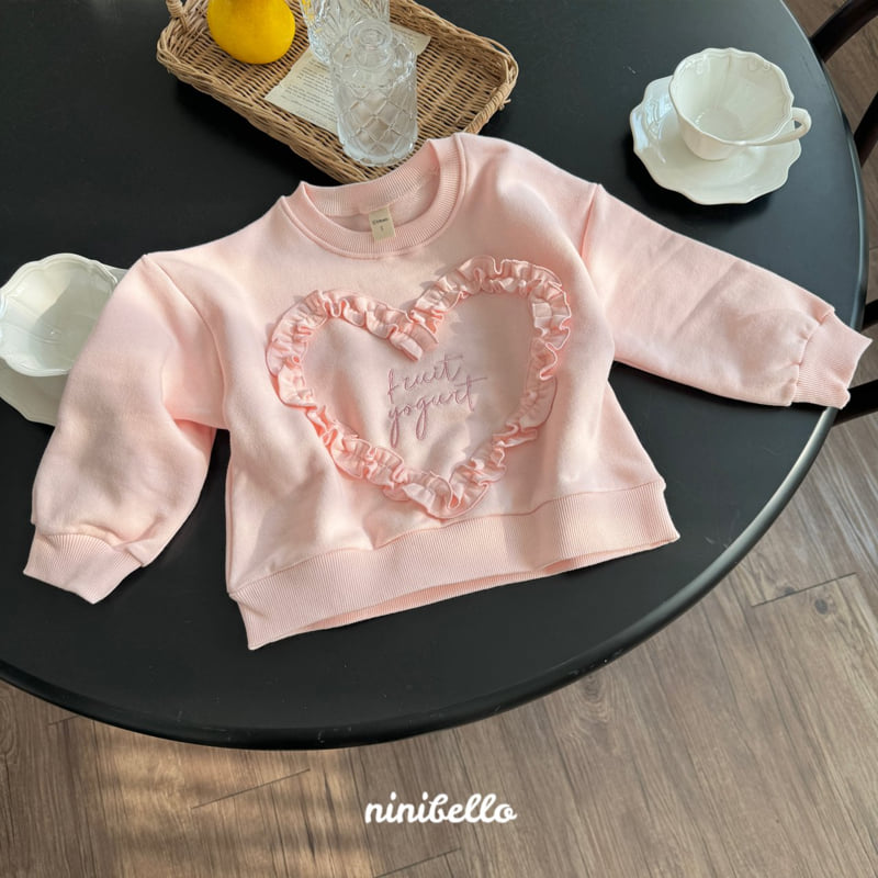Ninibello - Korean Children Fashion - #minifashionista - Frill Heart Sweatshirts - 10