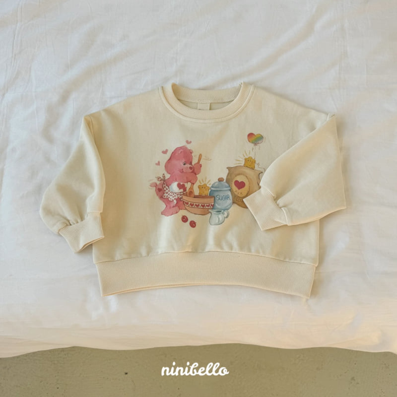 Ninibello - Korean Children Fashion - #minifashionista - Bear Printed Crop Sweatshirts - 7