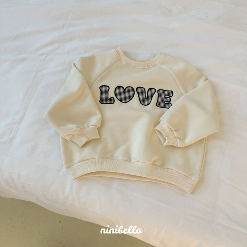 Ninibello - Korean Children Fashion - #magicofchildhood - Love Patch Sweatshirts - 4