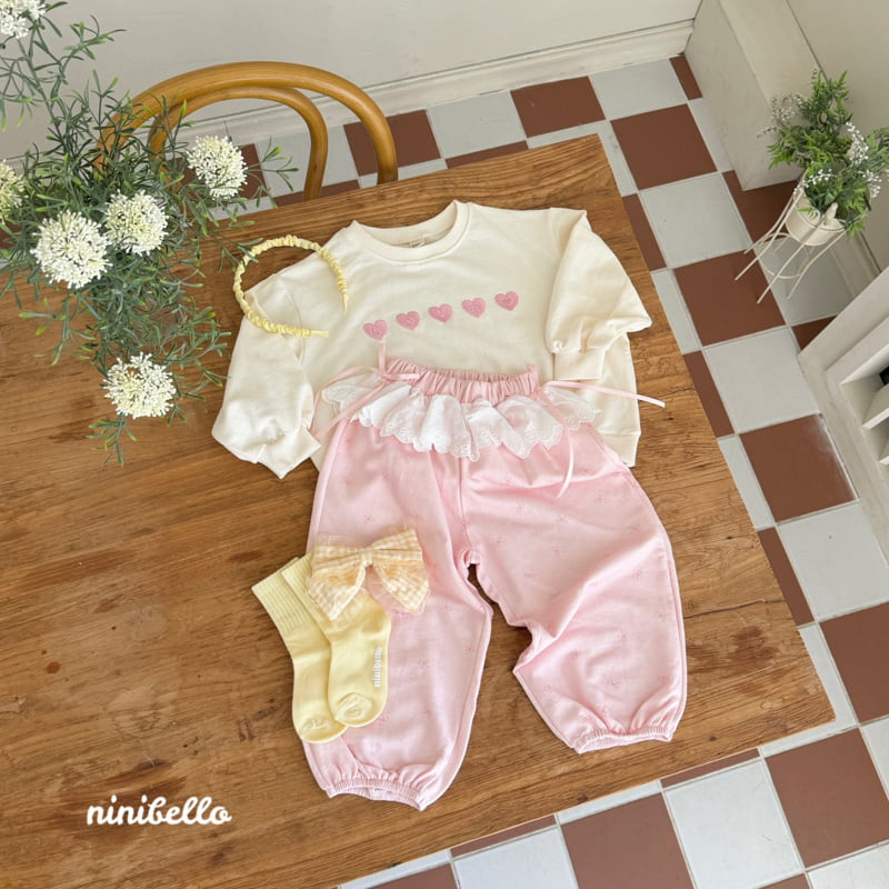Ninibello - Korean Children Fashion - #minifashionista - Mini Heart Embroidered Sweatshirts - 8