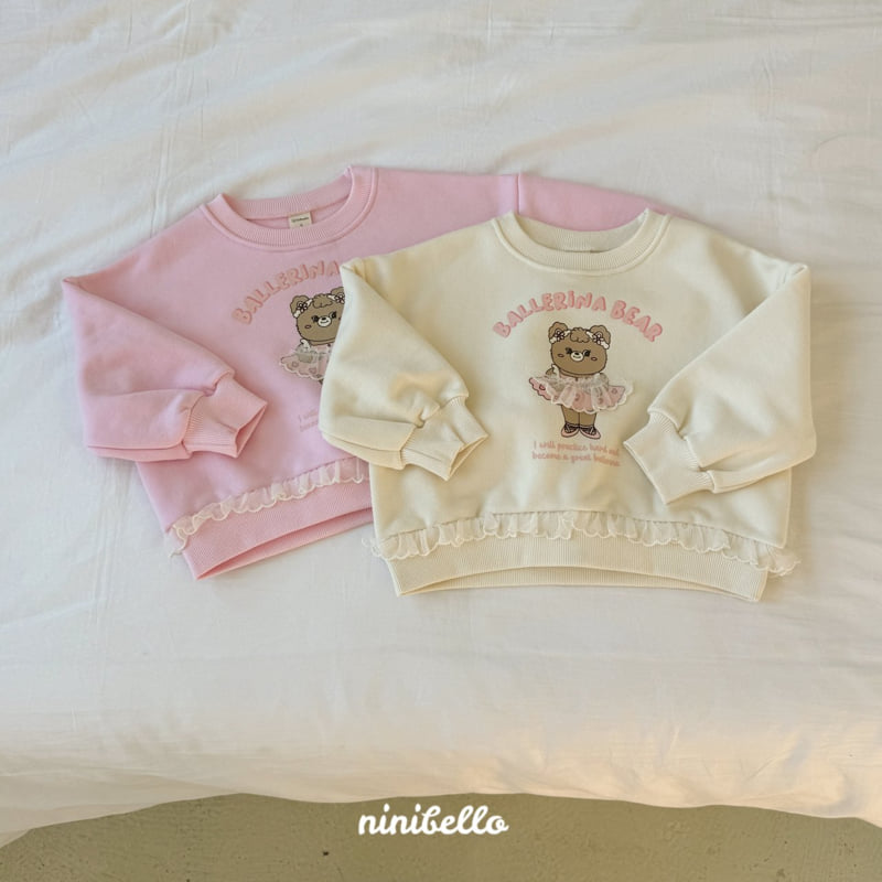 Ninibello - Korean Children Fashion - #minifashionista - Ballet Bear Frill Sweatshirts