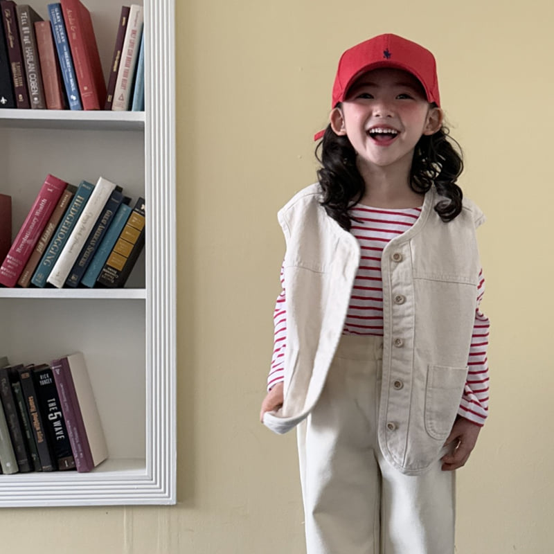 Ninibello - Korean Children Fashion - #prettylittlegirls - Natural Round Vest - 11