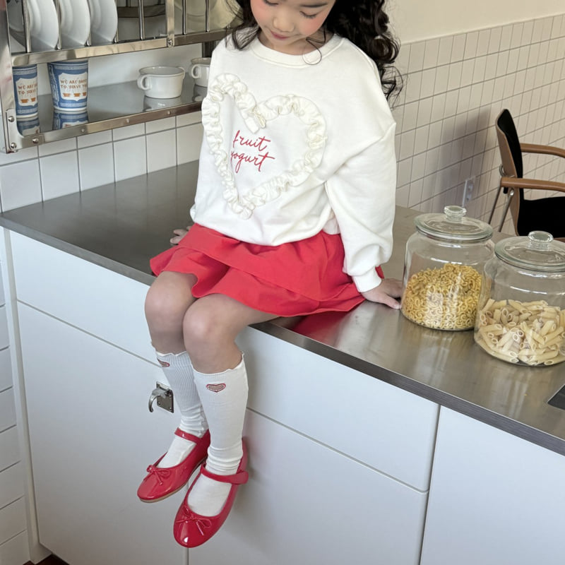 Ninibello - Korean Children Fashion - #prettylittlegirls - Frill Heart Sweatshirts - 11