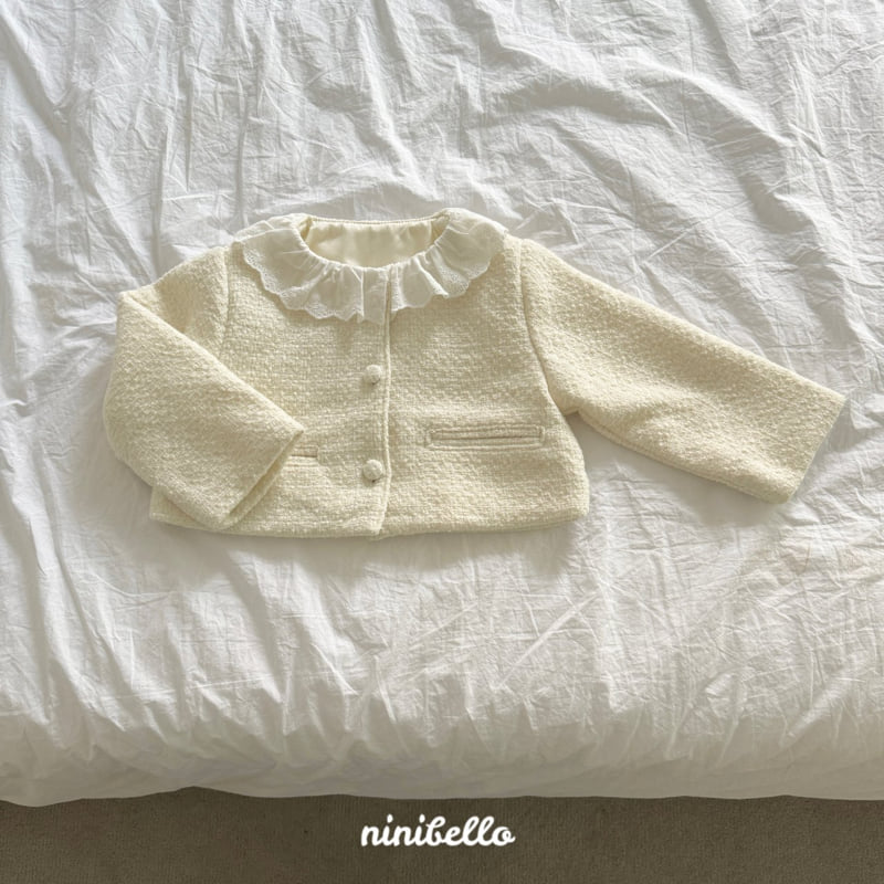 Ninibello - Korean Children Fashion - #toddlerclothing - Anna Lace Crop Jacket - 4