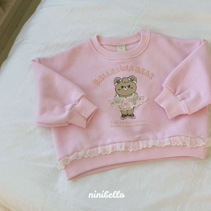 Ninibello - Korean Children Fashion - #stylishchildhood - Ballet Bear Frill Sweatshirts - 5