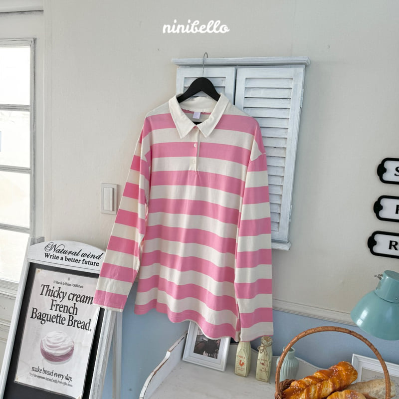 Ninibello - Korean Children Fashion - #stylishchildhood - Adult Pop Pop Rugby Tee - 3