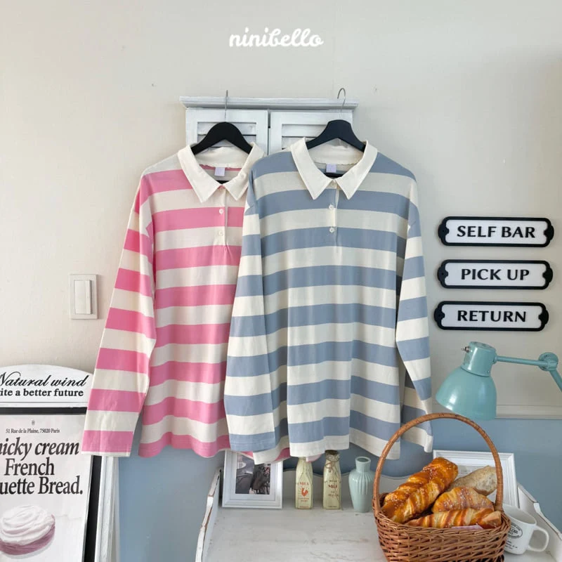 Ninibello - Korean Children Fashion - #todddlerfashion - Adult Pop Pop Rugby Tee