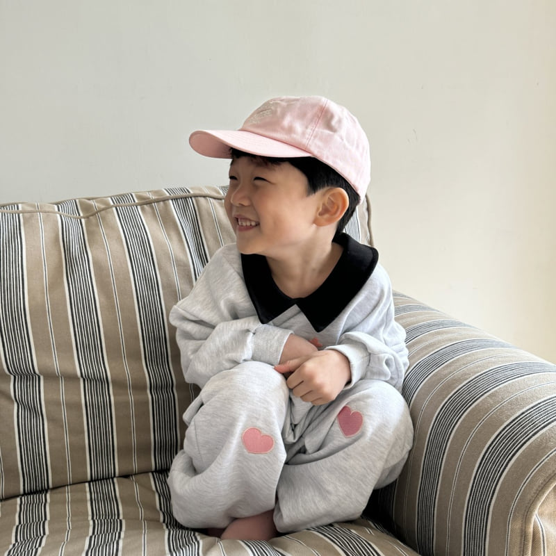 Ninibello - Korean Children Fashion - #toddlerclothing - Heart Embroidered Jogger Pants - 11