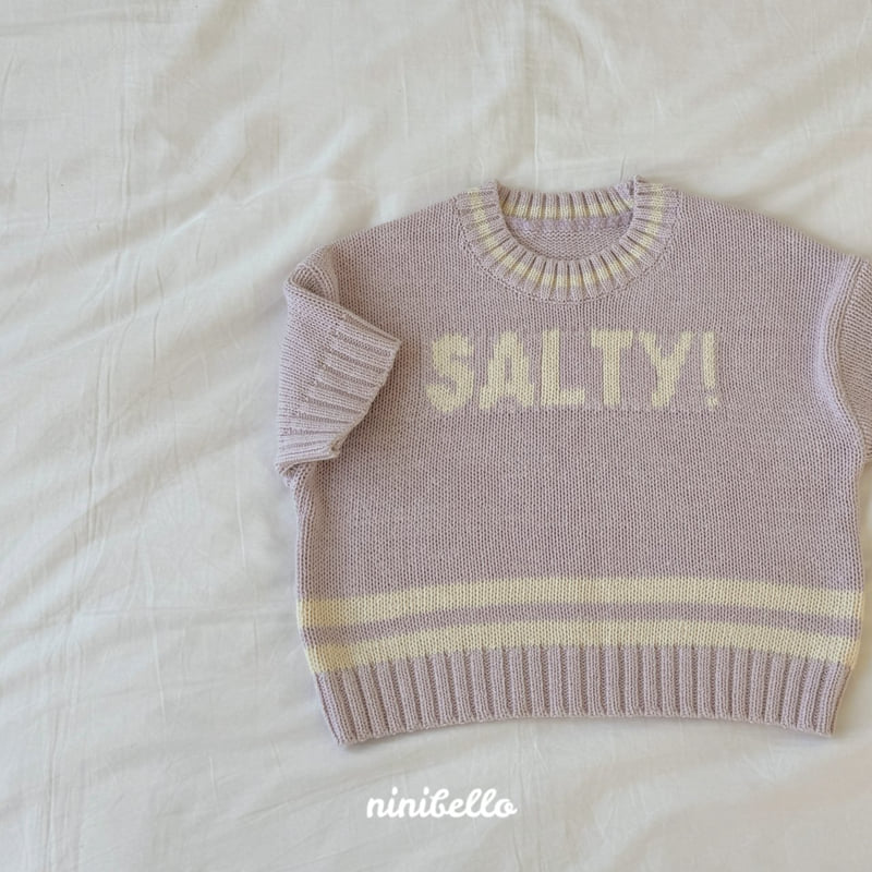 Ninibello - Korean Children Fashion - #toddlerclothing - Salty Half Knit - 6