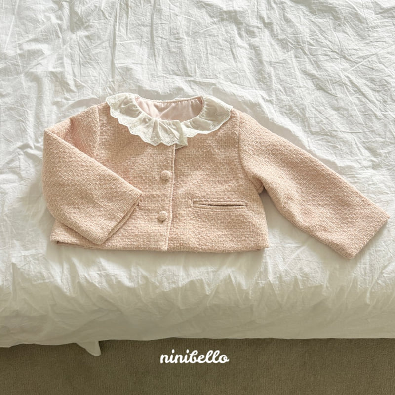 Ninibello - Korean Children Fashion - #toddlerclothing - Anna Lace Crop Jacket - 3