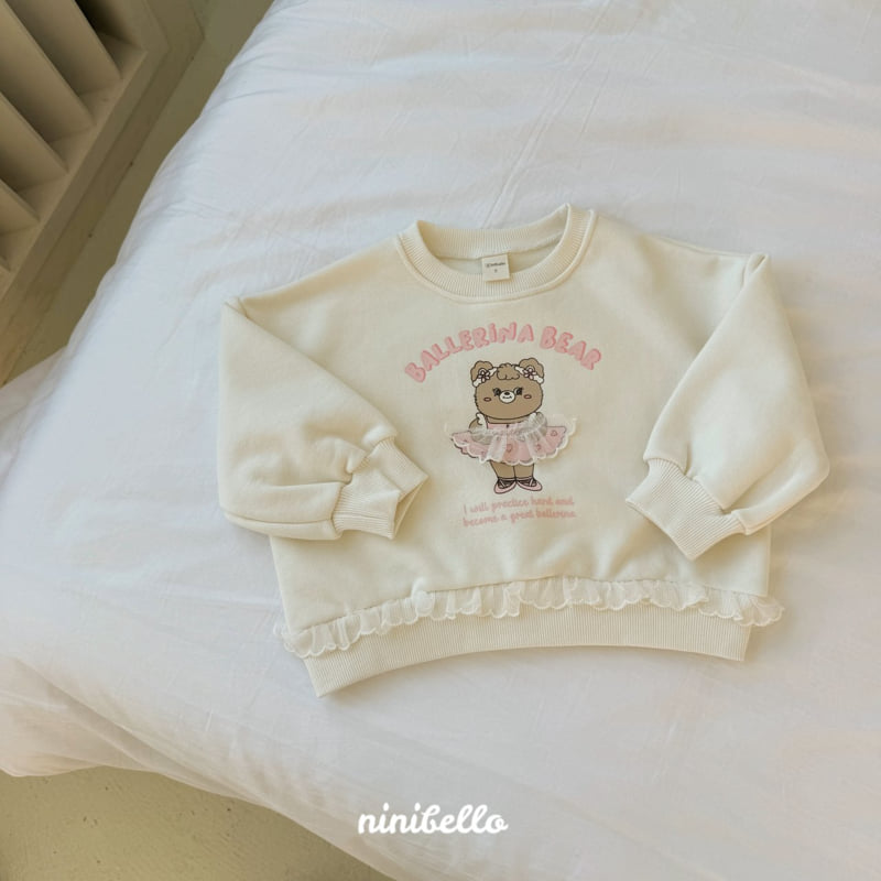 Ninibello - Korean Children Fashion - #todddlerfashion - Ballet Bear Frill Sweatshirts - 4