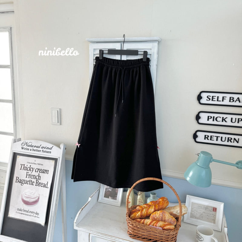 Ninibello - Korean Women Fashion - #momslook - Adult Ribbon Split Skirt - 2