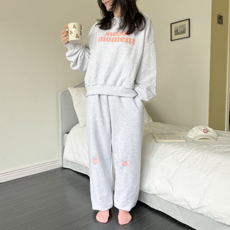 Ninibello - Korean Women Fashion - #womensfashion - adult heart embroidered jogger Pants - 6