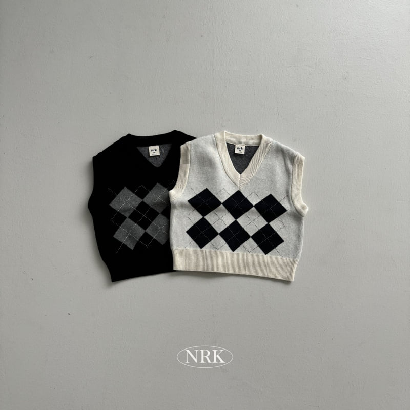Nrk - Korean Children Fashion - #magicofchildhood - Cotton Argyle Vest