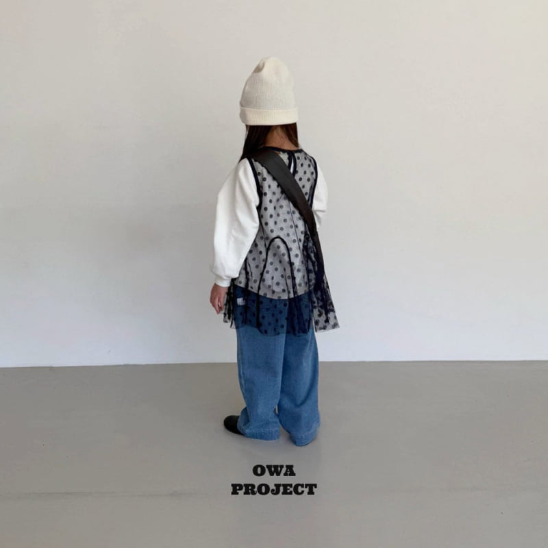 O Wa - Korean Children Fashion - #Kfashion4kids - Dot Lace One-piece - 10