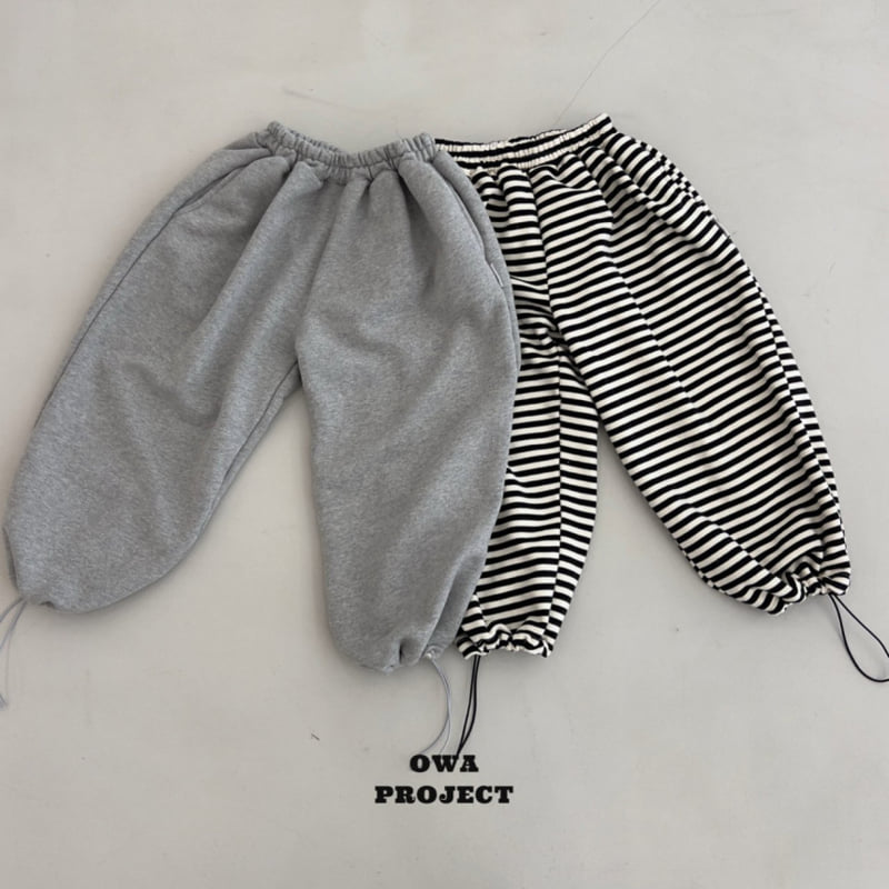 O Wa - Korean Children Fashion - #Kfashion4kids - Basic Stripe Wide Pants