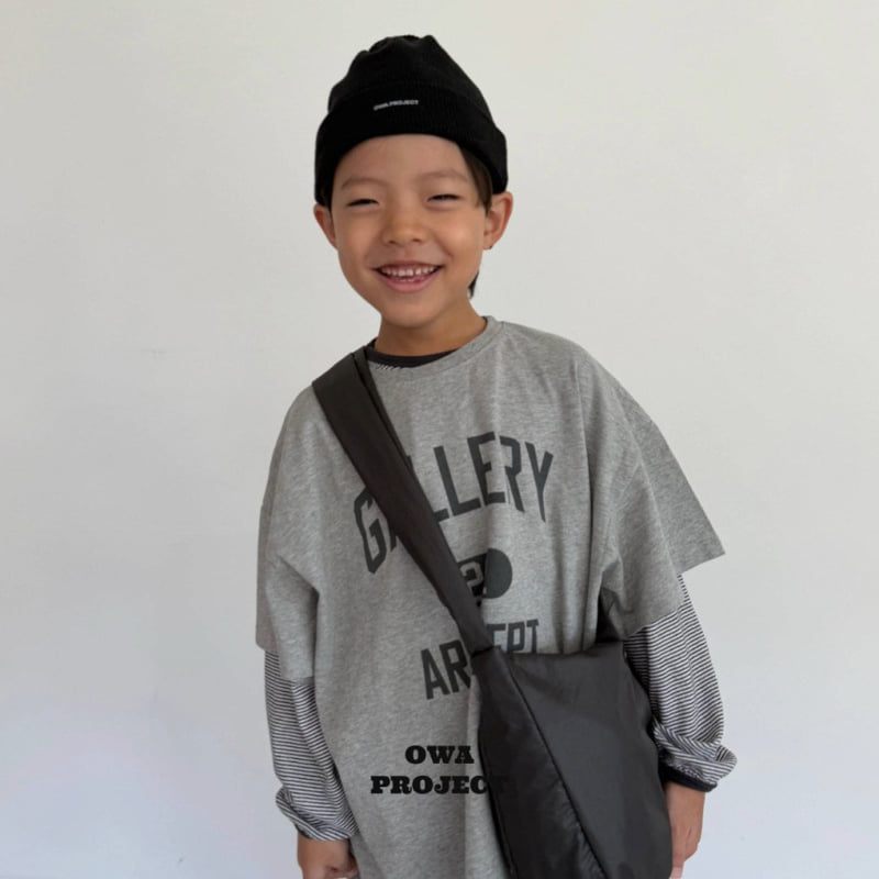 O Wa - Korean Children Fashion - #discoveringself - Striped Embroidered Tee - 6