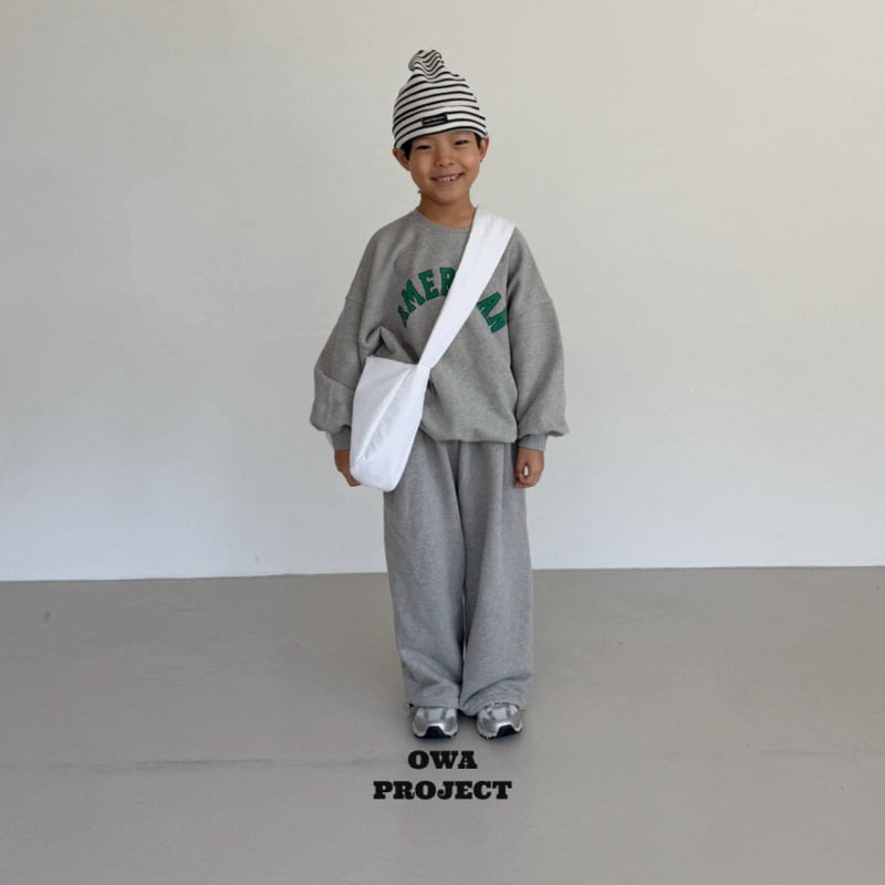 O Wa - Korean Children Fashion - #kidsstore - Basic Gray Wide Pants - 12