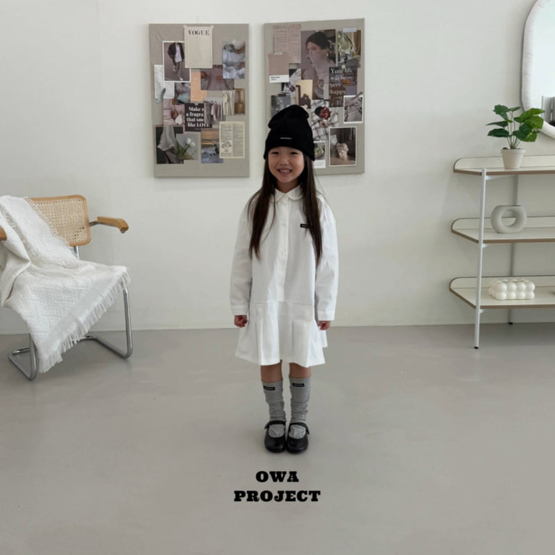 O Wa - Korean Children Fashion - #kidsstore - Pleated Shirt One-piece - 3