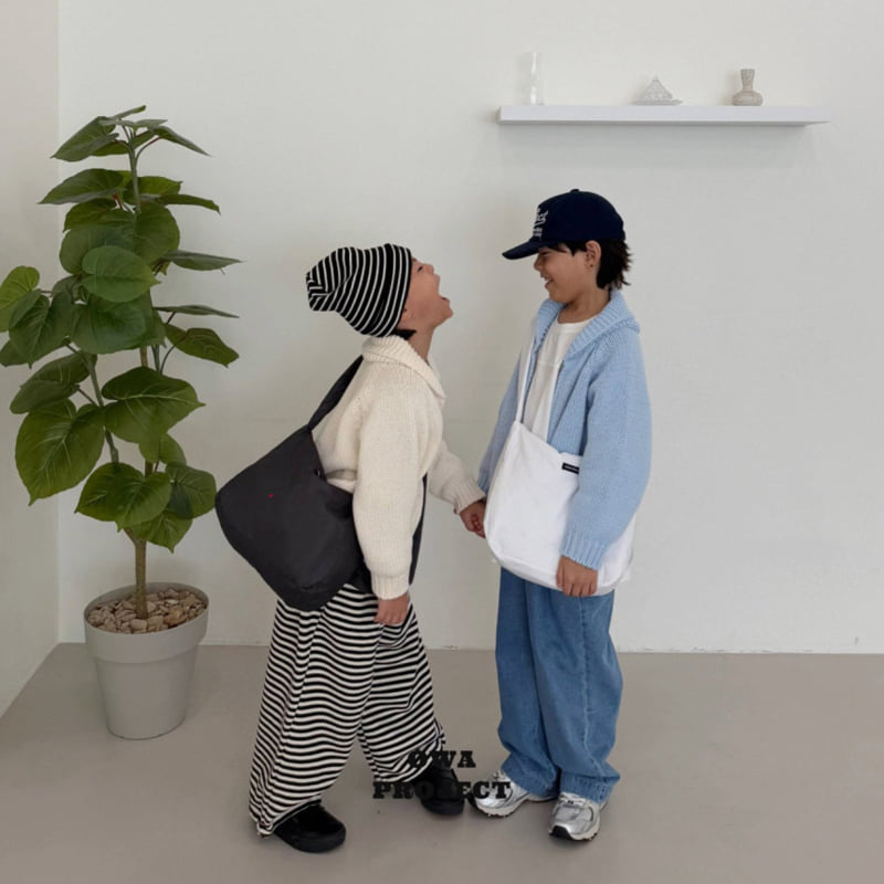 O Wa - Korean Children Fashion - #magicofchildhood - Basic Stripe Wide Pants - 3