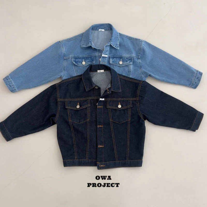 O Wa - Korean Children Fashion - #minifashionista - Owa Denim Jacket
