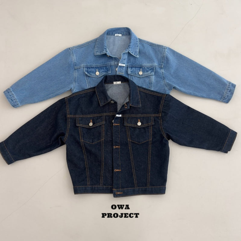 O Wa - Korean Children Fashion - #prettylittlegirls - Owa Light Blue Denim Jacket