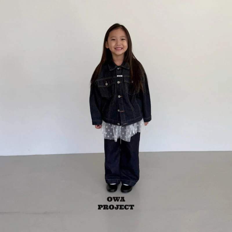 O Wa - Korean Children Fashion - #stylishchildhood - Owa Denim Jacket - 5
