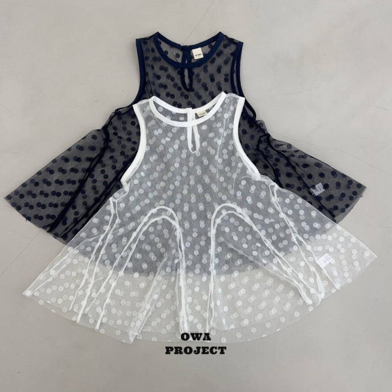 O Wa - Korean Children Fashion - #stylishchildhood - Dot Lace One-piece