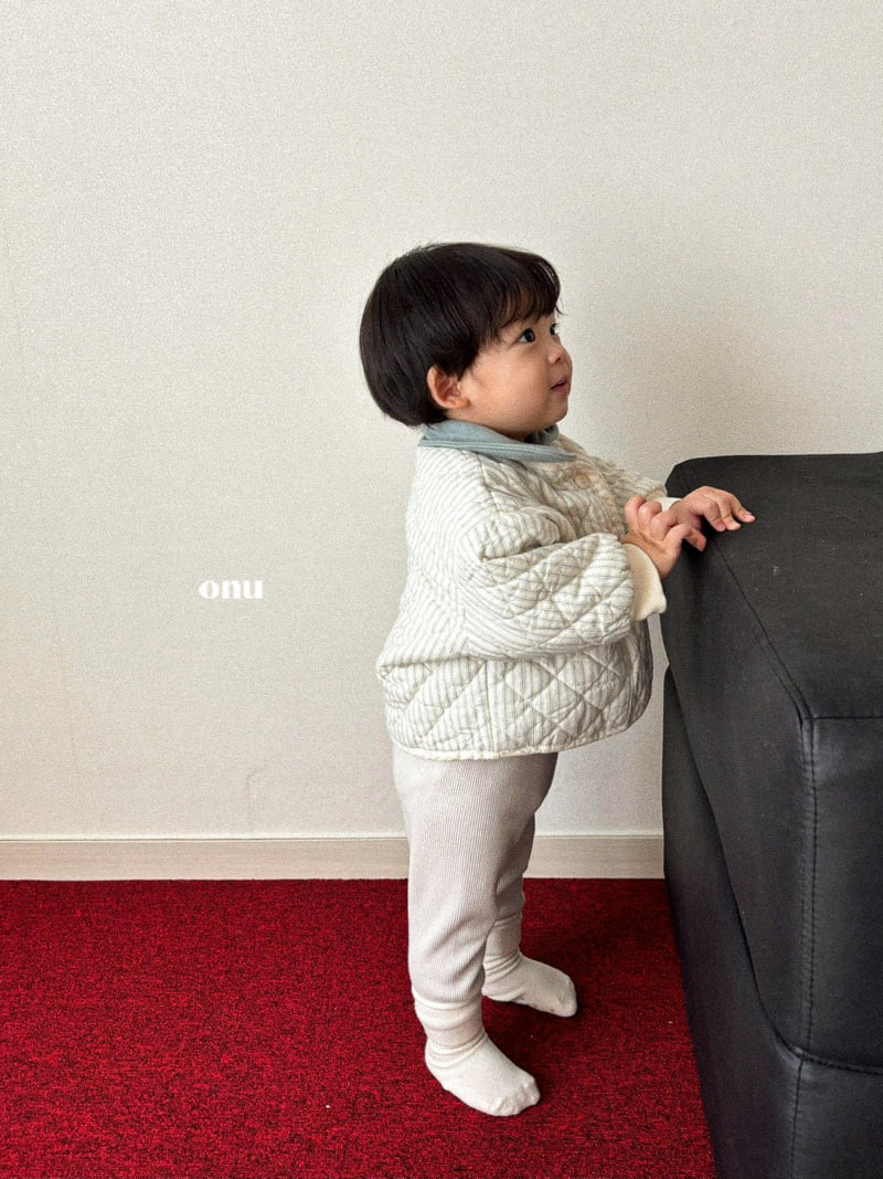 Onu - Korean Children Fashion - #Kfashion4kids - Square Stripe Quilted Jumper - 10