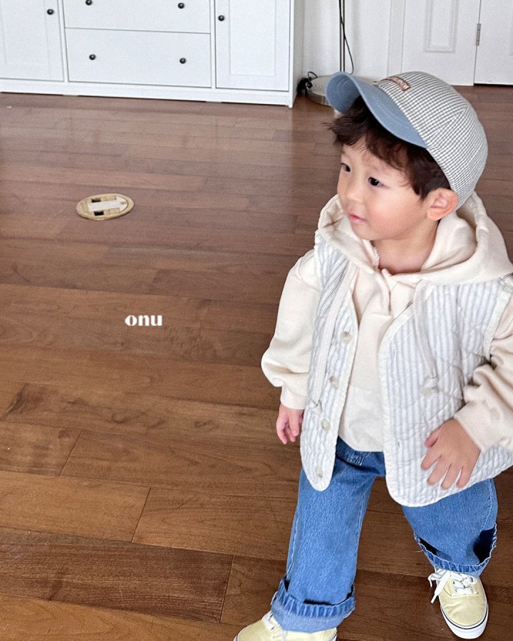 Onu - Korean Children Fashion - #Kfashion4kids - Square Stripe Quilted Vest - 8
