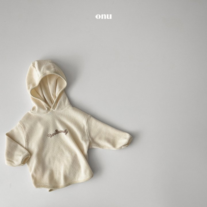 Onu - Korean Children Fashion - #childofig - Waffle Hood Long Tee - 4