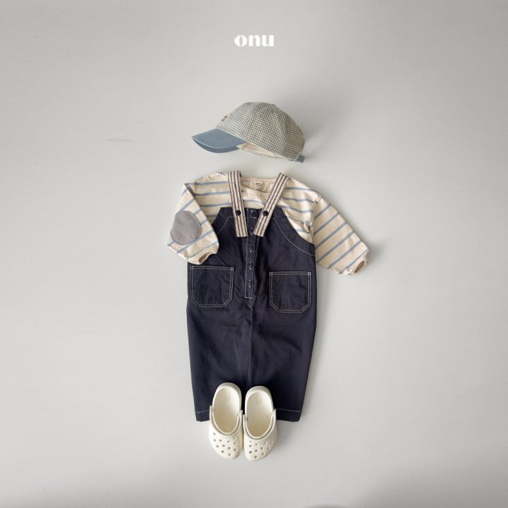 Onu - Korean Children Fashion - #childrensboutique - Stitch Suspenders Pants - 8