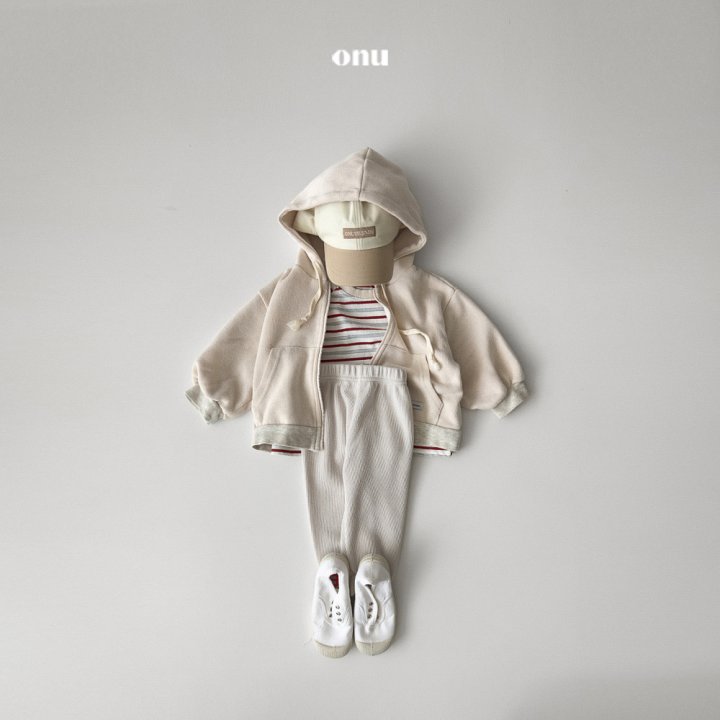 Onu - Korean Children Fashion - #designkidswear - Label Hood Zip-up Jacket - 9