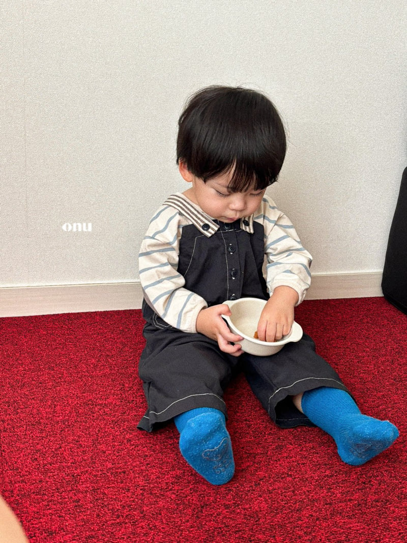 Onu - Korean Children Fashion - #discoveringself - Stitch Suspenders Pants - 10
