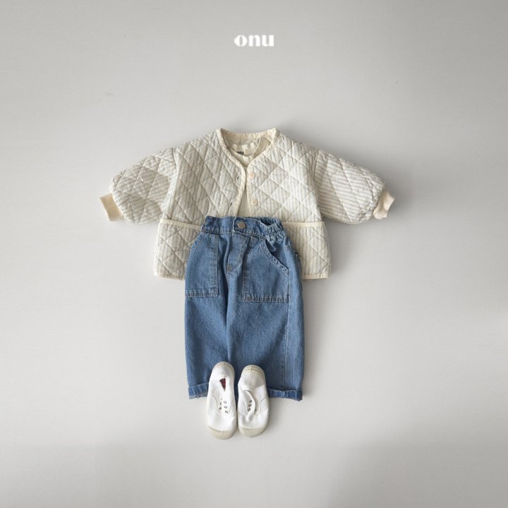 Onu - Korean Children Fashion - #fashionkids - Square Quilted Jumper - 7