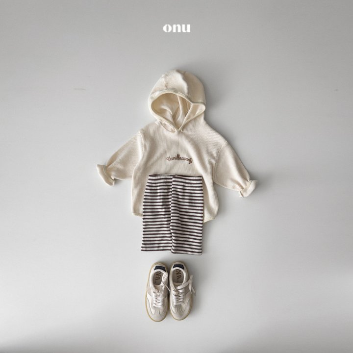 Onu - Korean Children Fashion - #kidsshorts - Waffle Hood Long Tee - 9