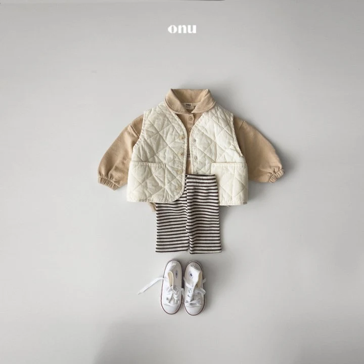 Onu - Korean Children Fashion - #kidsstore - Square Quilted Vest - 7