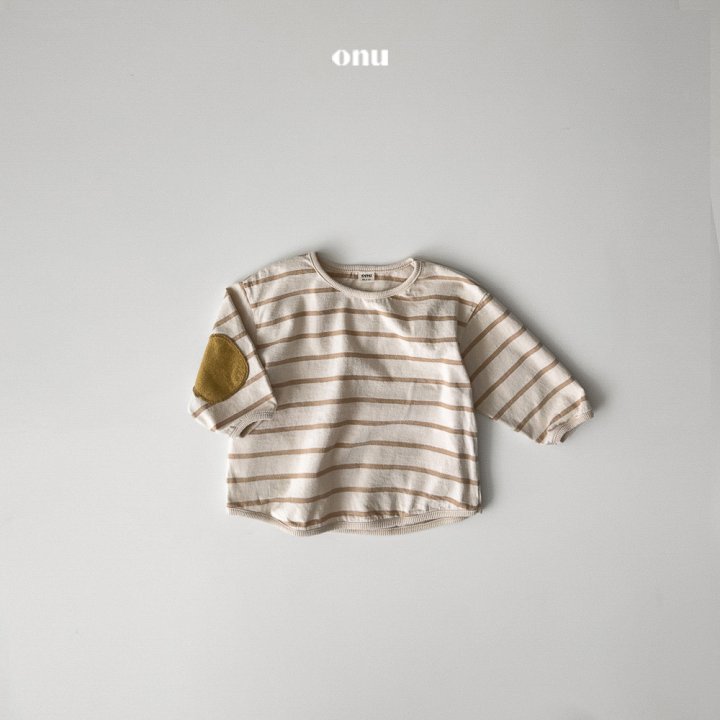 Onu - Korean Children Fashion - #kidsstore - Sleeve Stripe Tee