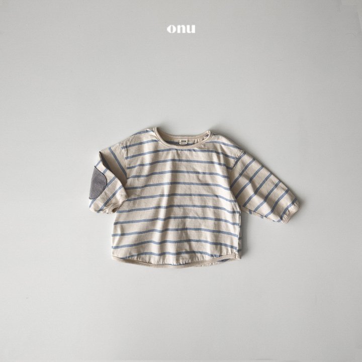 Onu - Korean Children Fashion - #kidzfashiontrend - Sleeve Stripe Tee - 2