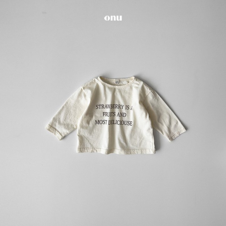 Onu - Korean Children Fashion - #littlefashionista - Strawberry Tee