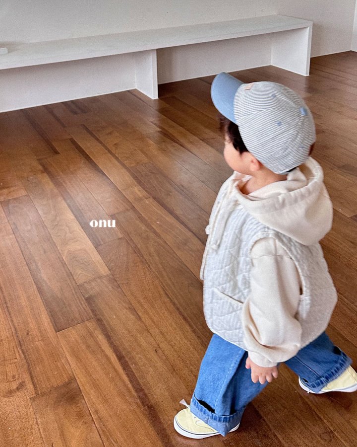 Onu - Korean Children Fashion - #littlefashionista - Square Stripe Quilted Vest - 9