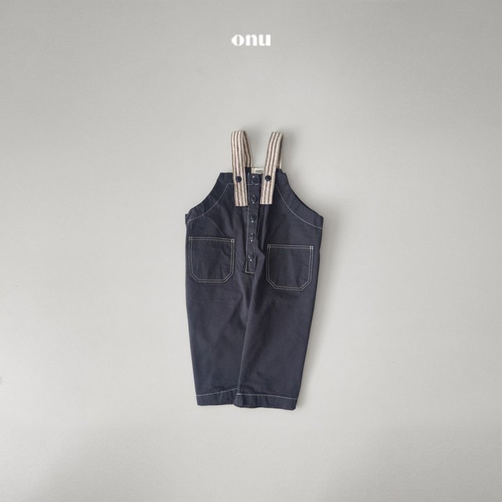 Onu - Korean Children Fashion - #magicofchildhood - Stitch Suspenders Pants